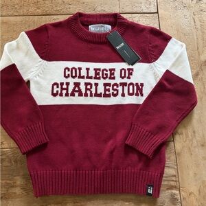 Youth NWT College of Charleston Crewneck Sweater - Sz 5/6